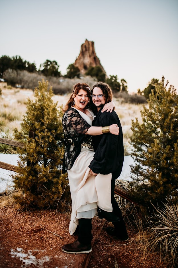 Helena Karchere and husband "Mythic" Matt Maes mythical coaching, immersive art meditation
